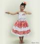 Hula Keiki Set-Up with Kahiko Print / Luxury Collection / White & Red / Jp114whrd