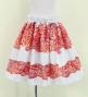 Hula Keiki Set-Up with Kahiko Print / Luxury Collection / White & Red / Jp114whrd