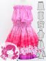 Hula Keiki Set-Up with Lokelani Print / Luxury Collection / Jp115-1