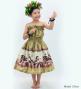 Hula Keiki Set-Up with Hula Girl Print / Luxury Collection / Beige / Jp116be