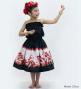 Hula Keiki Set-Up with Hula Girl Print / Luxury Collection / Black / Jp116bk