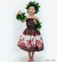 Hula Keiki Set-Up with Hula Girl Print / Luxury Collection / Brown / Jp116br