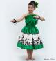 Hula Keiki Set-Up with Hula Girl Print / Luxury Collection / Green / Jp116gr