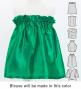 Hula Keiki Set-Up with Hula Girl Print / Luxury Collection / Green / Jp116gr