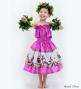 Hula Keiki Set-Up with Hula Girl Print / Luxury Collection / Pink / Jp116pi