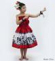 Hula Keiki Set-Up with Hula Girl Print / Luxury Collection / Red / Jp116rd