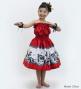 Hula Keiki Set-Up with Hula Girl Print / Luxury Collection / Red / Jp116rd