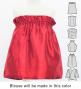 Hula Keiki Set-Up with Hula Girl Print / Luxury Collection / Red / Jp116rd