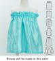 Hula Keiki Set-Up with Tiare & Kahiko Print / Luxury Collection / Light Blue / Jp117lbl