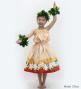 Hula Keiki Set-Up with Tiare & Kahiko Print / Luxury Collection / Orange / Jp117or