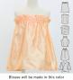 Hula Keiki Set-Up with Tiare & Kahiko Print / Luxury Collection / Orange / Jp117or