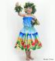 Hula Keiki Shantung Set-Up with Hibiscus Print / Luxury Collection / Jp118-2
