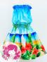 Hula Keiki Shantung Set-Up with Hibiscus Print / Luxury Collection / Jp118-2