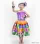 Hula Keiki Shantung Set-Up with Hibiscus Print / Luxury Collection / Jp118-3