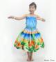Hula Keiki Shantung Set-Up with Hibiscus Print / Luxury Collection / Jp118-7