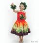 Hula Keiki Set-Up with Plumeria Lei Print / Luxury Collection / Jp120rdbr