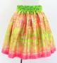 Hula Kids Shantung Pa'u Skirt with Hawaiian Quilt Print / Luxury Collection / Jp121-5