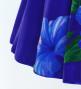 Hula Kids Long Hibiscus Dress with Velvet / Luxury Collection / Blue & Navy / Jp123blnv