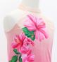 Hula Kids Long Hibiscus Dress with Velvet / Luxury Collection / Cream & Pink/ Jp123crpi