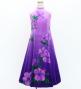 Hula Kids Long Hibiscus Dress with Velvet / Luxury Collection / Lavender & Purple / Jp123lvpu