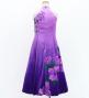 Hula Kids Long Hibiscus Dress with Velvet / Luxury Collection / Lavender & Purple / Jp123lvpu