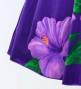 Hula Kids Long Hibiscus Dress with Velvet / Luxury Collection / Lavender & Purple / Jp123lvpu
