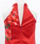 Hula Kids Long Hibiscus Dress with Velvet / Luxury Collection / Red & Black / Jp123rdbk