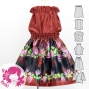 Hula Keiki Set-Up with Lehua Print / Luxury Collection / Jp126rdbk