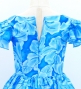 Hula Kids Midi Dress with Hibiscus Print / Luxury Collection / Blue & Light Bule / Jp128bllbl