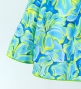Hula Kids Midi Dress with Hibiscus Print / Luxury Collection / Blue & YellowGreen / Jp128blyegr