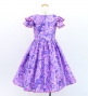 Hula Kids Midi Dress with Hibiscus Print / Luxury Collection / Purple & Pink / Jp128pupi