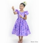 Hula Kids Midi Dress with Hibiscus Print / Luxury Collection / Purple & Pink / Jp128pupi