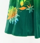 Hula Kids One Shoulder Long Frill sleeve Dress with Protea & tiare  / Luxury Collection / LGR & GR / Jp129lgrgr