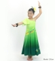 Hula Kids One Shoulder Long Frill sleeve Dress with Protea & tiare  / Luxury Collection / LGR & GR / Jp129lgrgr