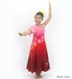 Hula Kids One Shoulder Long Frill sleeve Dress with Protea & tiare  / Luxury Collection / LRD & RD / Jp129lrdrd
