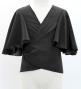 Hula Kids Wrap Blouse with Koshibo / Black / Jp130bk