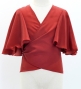Hula Kids Wrap Blouse with Koshibo / Dark Red 2 / Jp130drd2