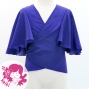 Hula Kids Wrap Blouse with Koshibo / Royal Blue / Jp130rbl