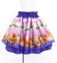 Hula Kids Double Shantung Pa'u Skirt with Hibiscus Print / Luxury Collection / Purple / Jp131pu
