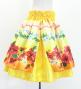 Hula Kids Double Shantung Pa'u Skirt with Hibiscus Print / Luxury Collection / Yellow / Jp131ye