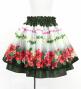 Hula Kids Blouse & Double Pa'u Set-Up with Hibiscus Print / Luxury Collection / Black / Jp132bk