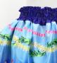 Hula Kids Blouse & Double Pa'u Set-Up with Hibiscus Print / Luxury Collection / Blue / Jp132bl