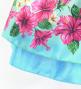 Hula Kids Blouse & Double Pa'u Set-Up with Hibiscus Print / Luxury Collection / Light Blue / Jp132lbl