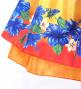 Hula Kids Blouse & Double Pa'u Set-Up with Hibiscus Print / Luxury Collection / Orange / Jp132or