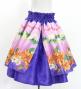 Hula Kids Blouse & Double Pa'u Set-Up with Hibiscus Print / Luxury Collection / Purple / Jp132pu