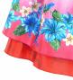 Hula Kids Blouse & Double Pa'u Set-Up with Hibiscus Print / Luxury Collection / Red / Jp132rd