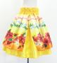 Hula Kids Blouse & Double Pa'u Set-Up with Hibiscus Print / Luxury Collection / Yellow / Jp132ye