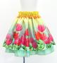 Hula Kids Double Shantung Pa'u Skirt with Lehua Print / Luxury Collection / Jp133-1