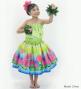 Hula Kids Blouse & Double Pa'u Set-Up with Lehua Print / Luxury Collection / Jp134-2