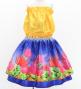 Hula Kids Blouse & Double Pa'u Set-Up with Lehua Print / Luxury Collection / Jp134-3